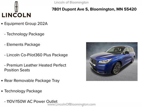 Used 2020 Lincoln Corsair Reserve w/ Equipment Group 202A AWD/4WD image 9