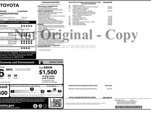 Used 2026 Toyota Sienna XLE FWD image 59