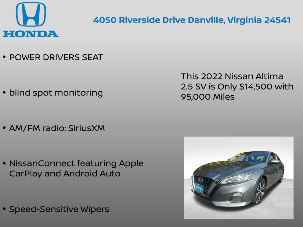 Used 2022 Nissan Altima 2.5 SV FWD image 12