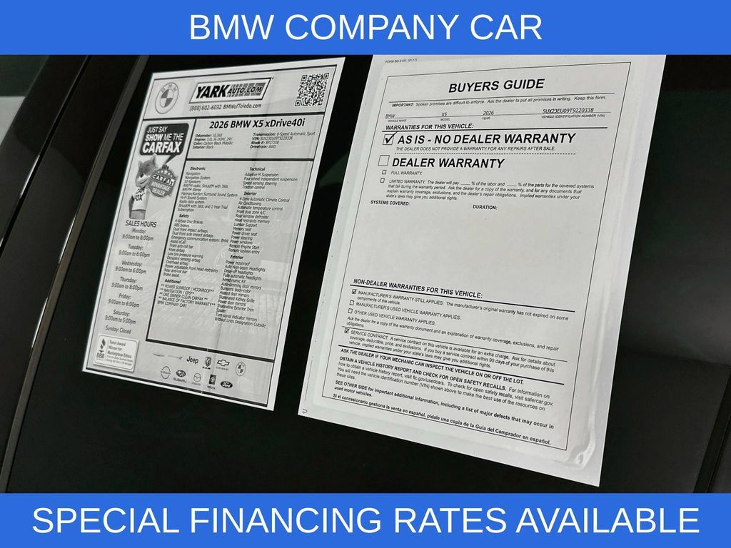 Used 2026 BMW X5 xDrive40i w/ M Sport Package AWD/4WD image 10