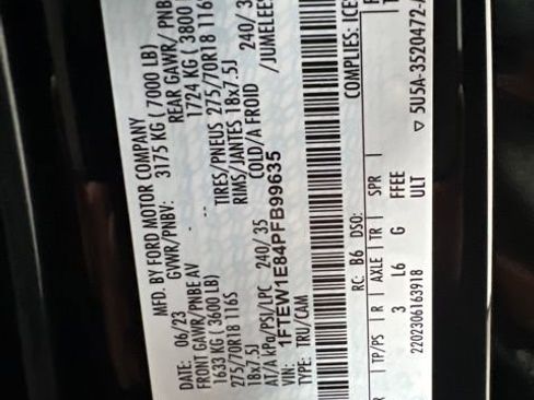 Used 2023 Ford F150 Tremor w/ Equipment Group 402A High image 60