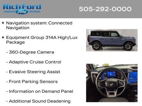Certified 2024 Ford Bronco Outer Banks AWD/4WD image 55