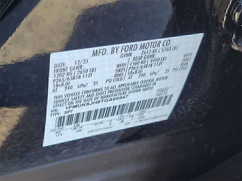 New 2026 Ford Explorer Tremor w/ Tremor Convenience Package AWD/4WD image 14
