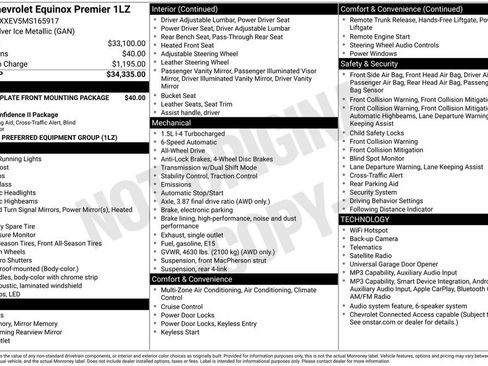 Used 2021 Chevrolet Equinox Premier AWD/4WD image 34