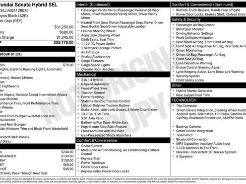 Certified 2025 Hyundai Sonata SEL FWD image 36