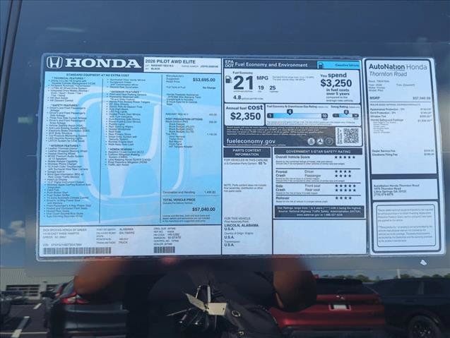 New 2026 Honda Pilot Elite image 22