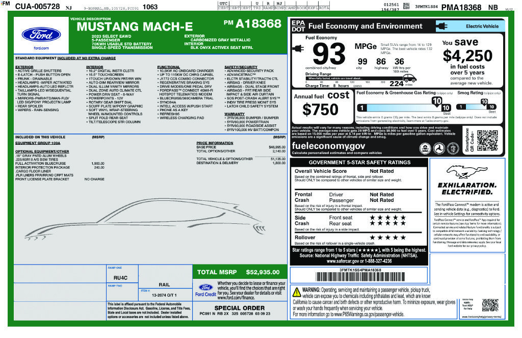 Used 2023 Ford Mustang Mach-E Select AWD/4WD image 17