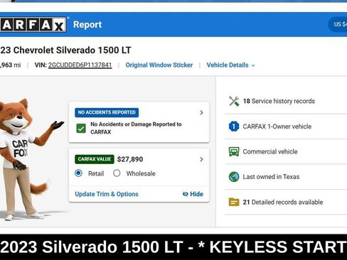 Used 2023 Chevrolet Silverado 1500 LT w/ Z71 Off-Road Package AWD/4WD image 9