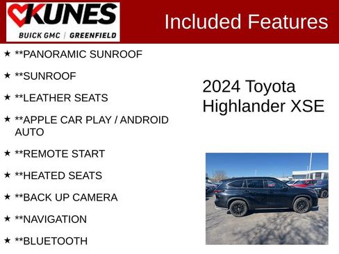 Used 2024 Toyota Highlander XSE AWD/4WD image 2