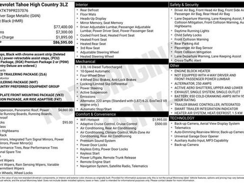 Used 2023 Chevrolet Tahoe High Country image 11