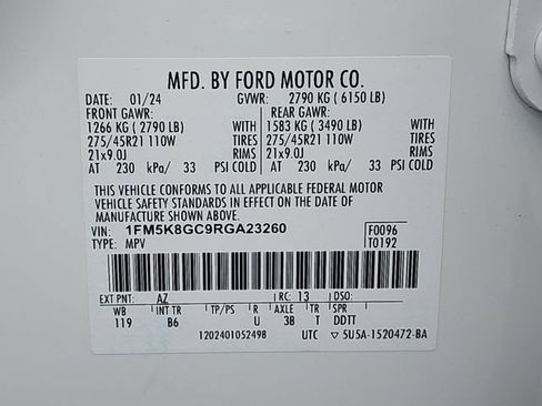 Certified 2024 Ford Explorer ST w/ Equipment Group 401A AWD/4WD image 41