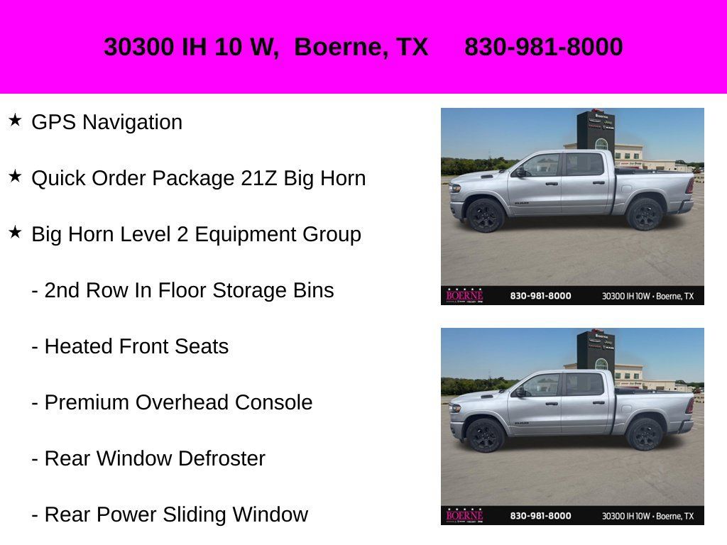Used 2025 RAM 1500 Big Horn AWD/4WD image 10