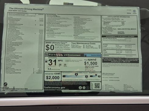 New 2026 BMW 330i Sedan w/ Convenience Package RWD image 31