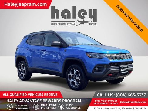 Certified 2022 Jeep Compass Trailhawk AWD/4WD image 1