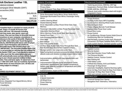 Used 2015 Buick Enclave Leather AWD/4WD image 35