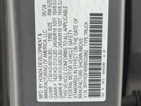 Used 2024 Honda Ridgeline RTL+ image 26