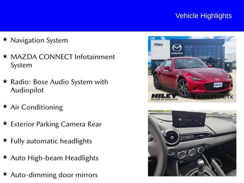 New 2026 MAZDA MX-5 Miata RF Grand Touring RWD image 9