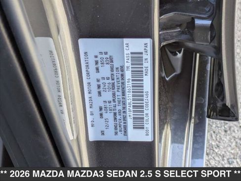 Used 2026 MAZDA MAZDA3 s Sport FWD image 24