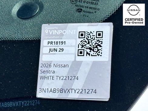 Certified 2026 Nissan Sentra S w/ Floor Mat Package FWD image 31