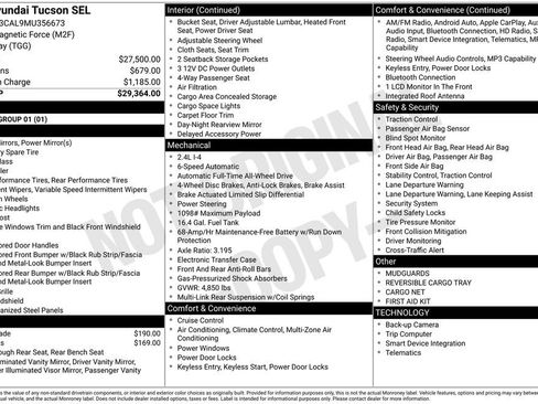 Used 2021 Hyundai Tucson SEL image 3