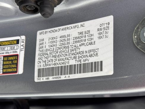 Used 2019 Honda CR-V EX-L image 42