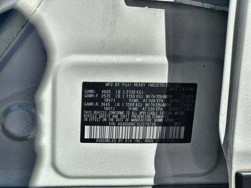 Used 2016 Subaru Outback 2.5i Limited image 34