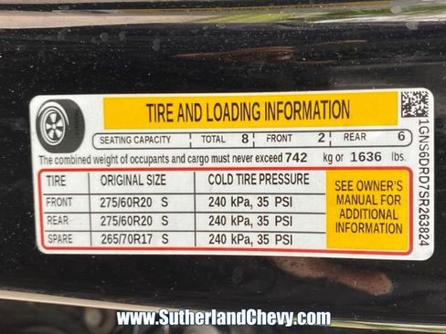 Used 2025 Chevrolet Suburban Z71 AWD/4WD image 53