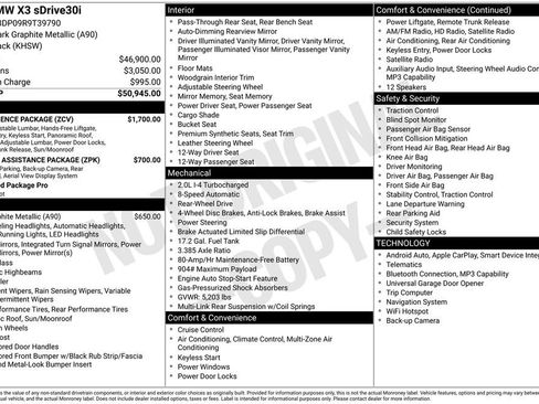 Used 2024 BMW X3 sDrive30i w/ Convenience Package image 2