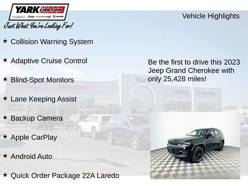 Certified 2023 Jeep Grand Cherokee Laredo AWD/4WD image 13