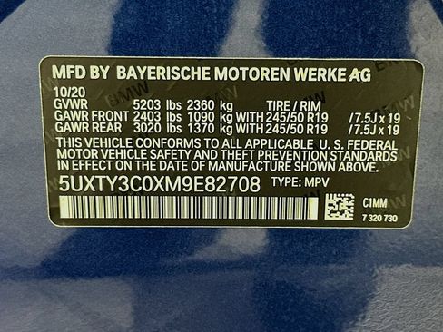 Used 2021 BMW X3 sDrive30i w/ Premium Package RWD image 33