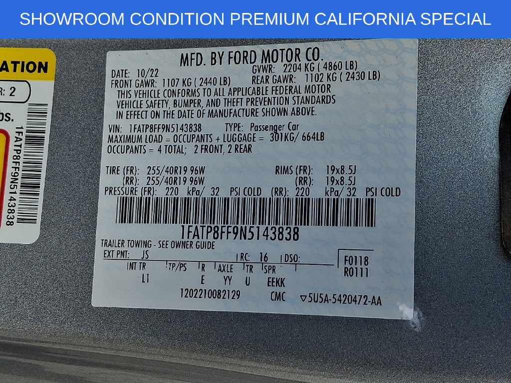Used 2022 Ford Mustang GT Premium w/ Equipment Group 401A RWD image 29