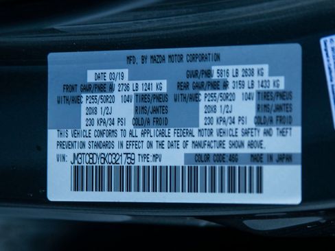 Used 2019 MAZDA CX-9 Grand Touring image 29