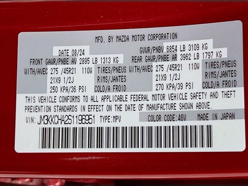 Certified 2025 MAZDA CX-90 Plug-In Hybrid w/Premium Sport image 39