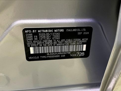 Used 2024 Mitsubishi Mirage ES FWD image 17