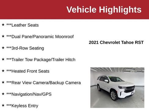 Used 2021 Chevrolet Tahoe RST AWD/4WD image 10