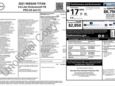 Used 2021 Nissan Titan PRO-4X w/ Pro-4x Convenience Package AWD/4WD image 3