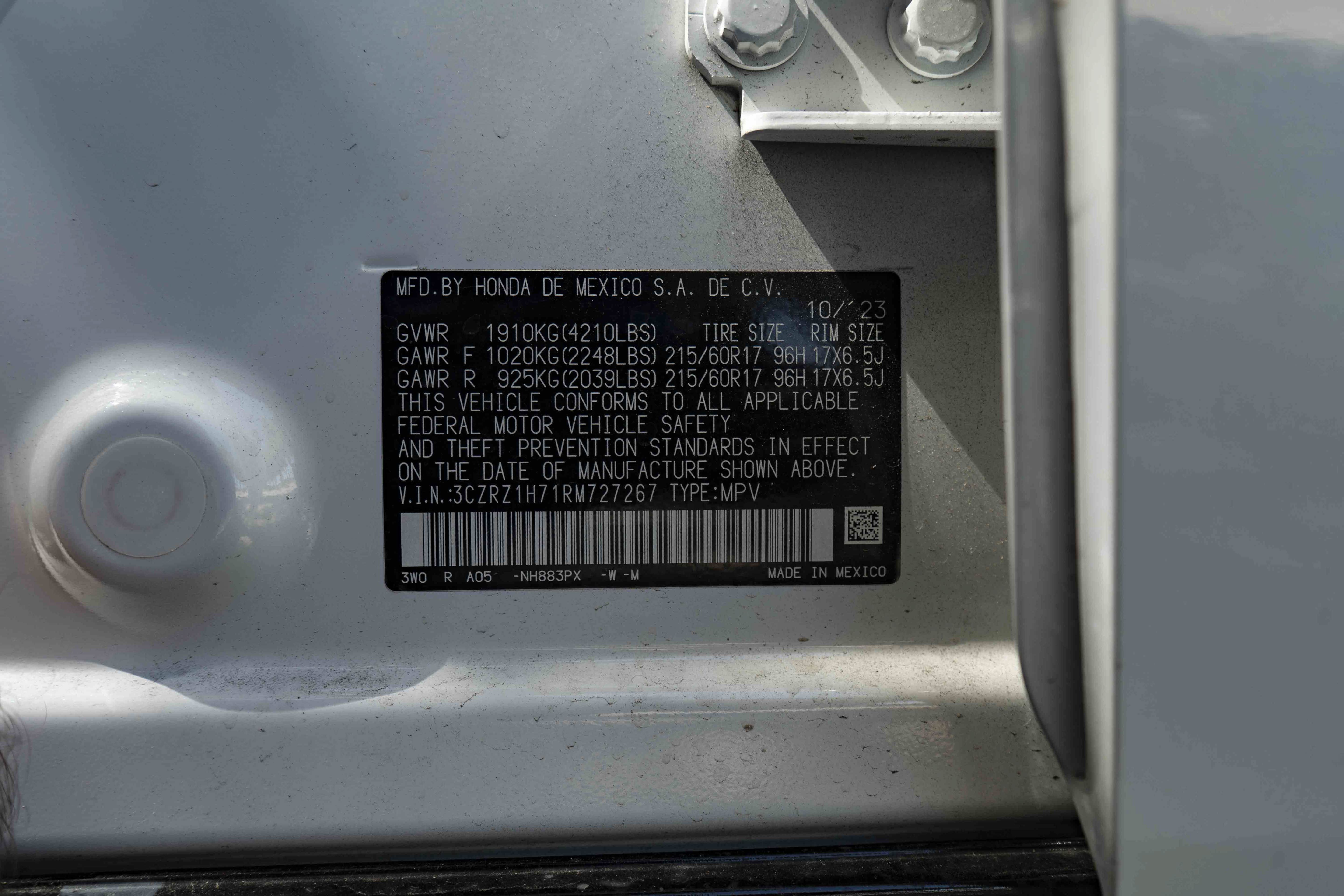 Certified 2024 Honda HR-V EX-L image 46