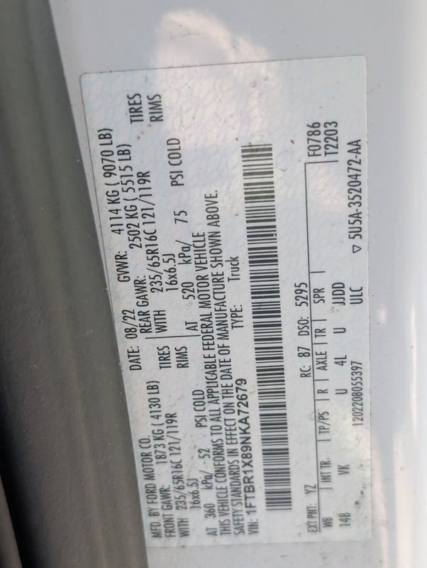 Used 2022 Ford Transit 250 148 High Roof w/ Load Area Protection Package RWD image 30
