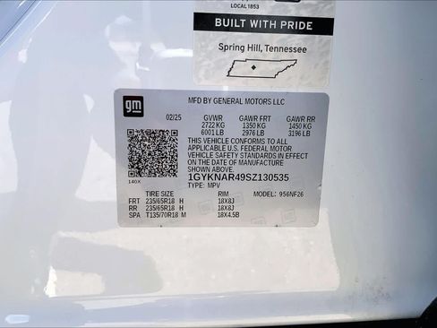 Used 2025 Cadillac XT5 Luxury w/ LPO, Floor Liner Package FWD image 36