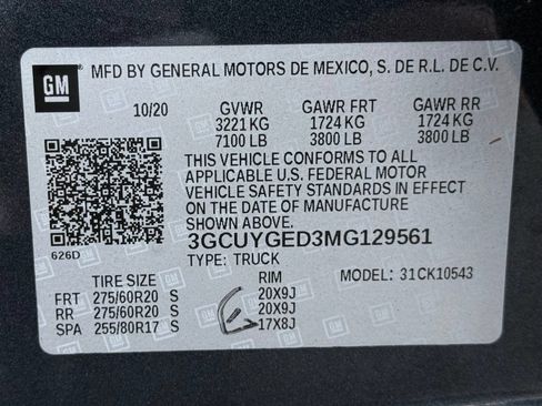 Used 2021 Chevrolet Silverado 1500 LTZ AWD/4WD image 39