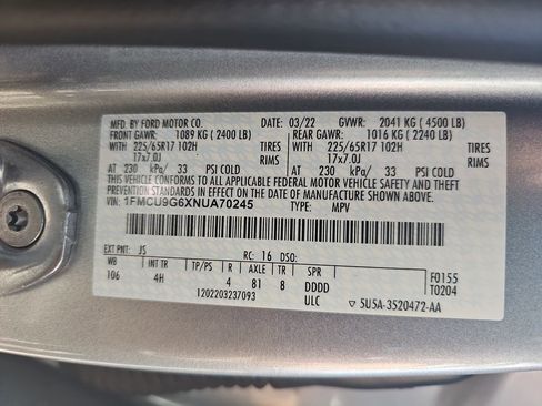 Used 2022 Ford Escape SE image 41