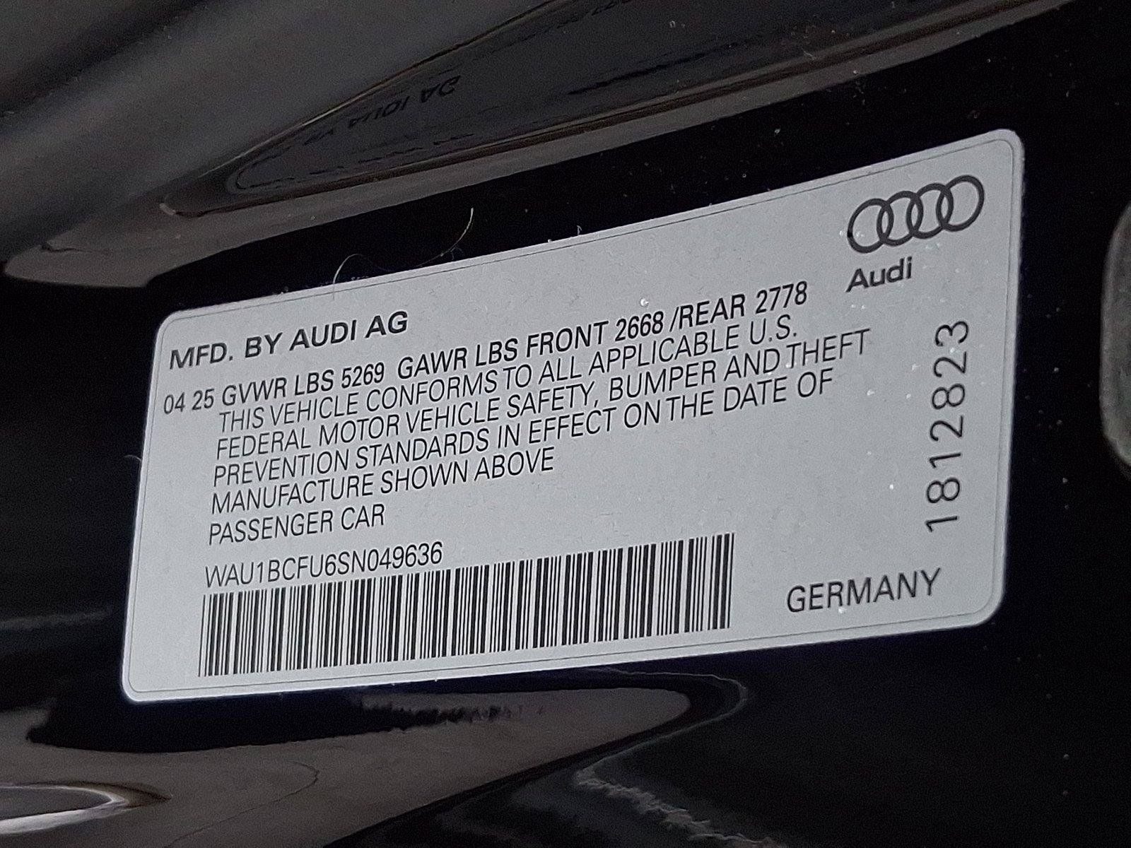 Used 2025 Audi A5 2.0T Premium w/ Convenience Package AWD/4WD image 27