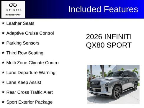 Certified 2026 INFINITI QX80 4WD w/ Sport Exterior Package image 3