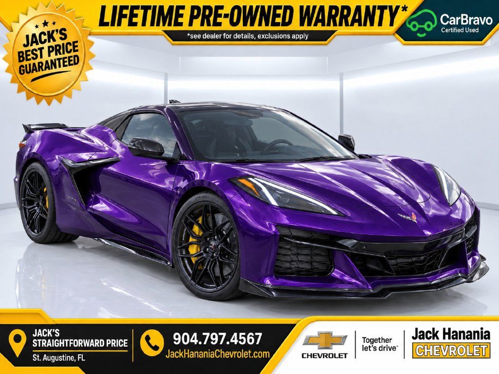 Used 2025 Chevrolet Corvette Z06 w/ Stealth Interior Trim Package RWD image 1