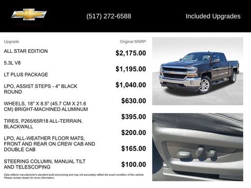 Used 2018 Chevrolet Silverado 1500 LT w/ All Star Edition AWD/4WD image 5