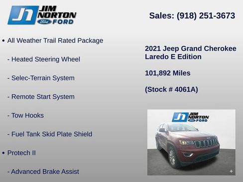 Used 2021 Jeep Grand Cherokee Laredo AWD/4WD image 15