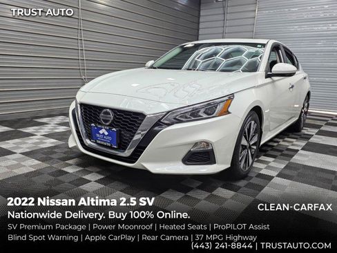 Used 2022 Nissan Altima 2.5 SV w/ SV Premium Package FWD image 1