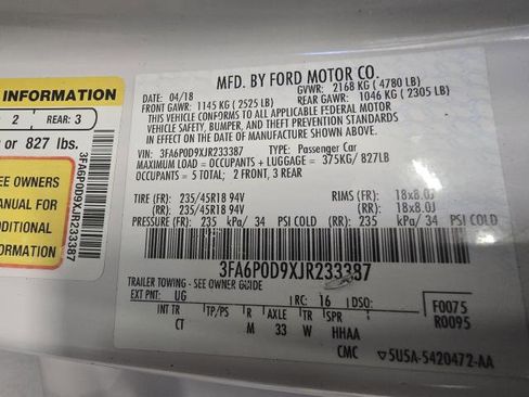 Used 2018 Ford Fusion Titanium image 33