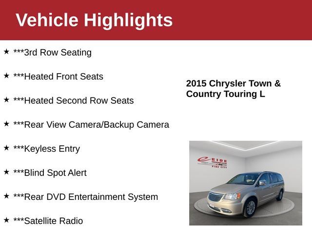 Used 2015 Chrysler Town & Country Touring-L w/ Driver Convenience Group FWD image 4
