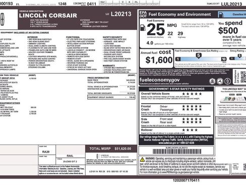 Used 2020 Lincoln Corsair Reserve w/ Equipment Group 201A image 26